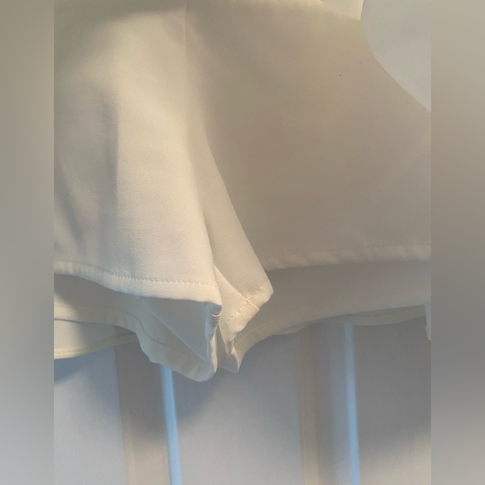 Zara Women’s Ruffle Hem Creamy White Skirt Size M - Picture 3 of 6